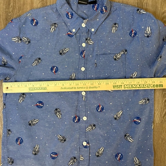 MAD Engine Blue Astronaut Print Shirt​​ - Picture 4 of 7